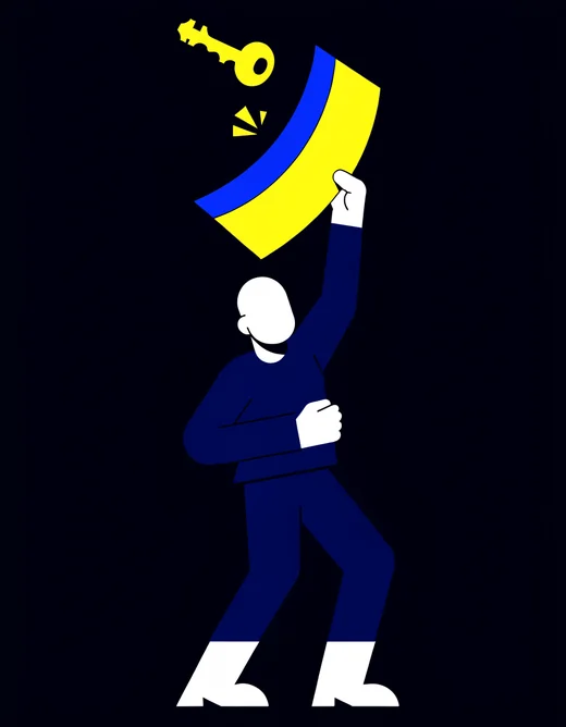 Illustration: Polizist mit Schutzschild gegen Schaden – Diensthaftpflicht